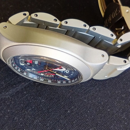 Swatch watch with aluminum case and bracelet like new