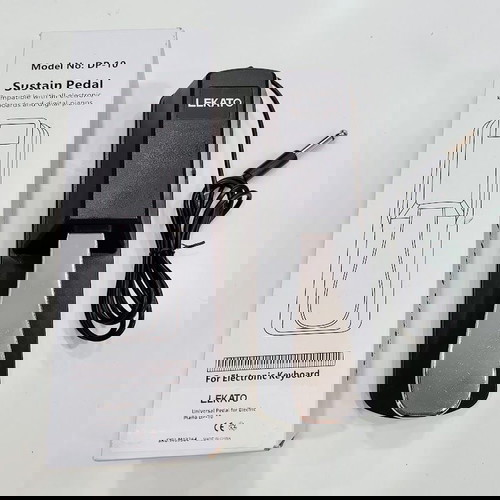 LEKATO DP-10 sustain pedal for piano new, universal 6.35mm for Yamaha Casio