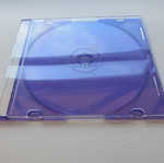 CD/DVD slim case single new, purple