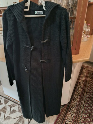 Wool cardigan used, size L, black