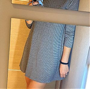 Φόρεμα τύπου άλφα με 3/4 μανίκι σκοτσέζικο καρό Νο S xs