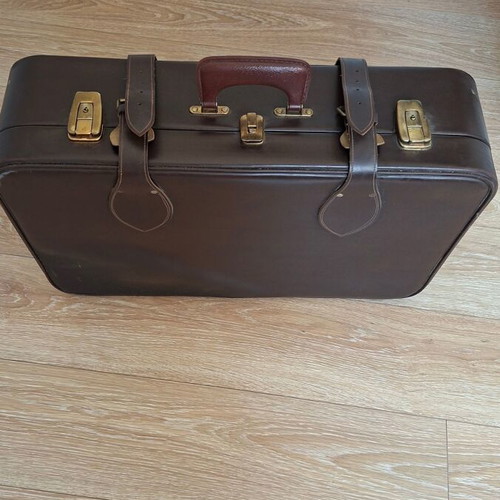 Vintage suitcase like new, brown