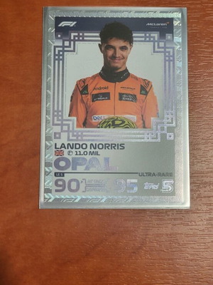 Lando Norris Topps F1 2024 Opal Ultra-Rare LE 5 Card like new