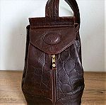  Vintage MULBERRY Leather Backpack Made in England