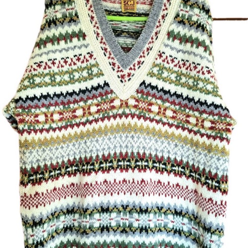 Stefanel wool knit vintage 80s-90s sweater like new