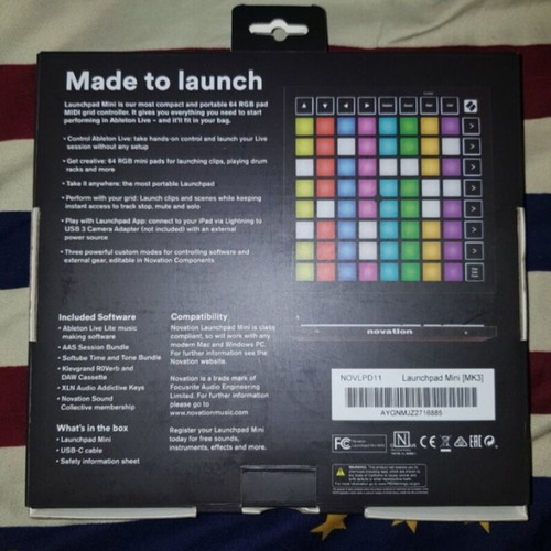 Novation Launchpad Mini MK3 like new with original USB and box