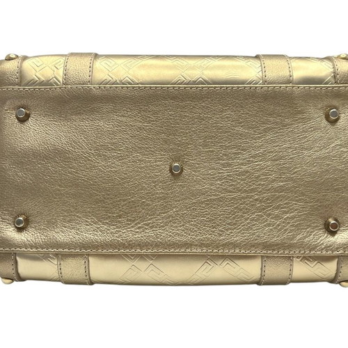 Versace Mirroring Gold Boston Bag