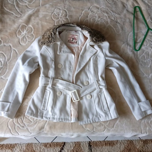 White women's half coat TALLY WEIJL like new, size XL