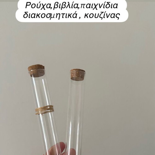 Glass test tubes like new, set of two