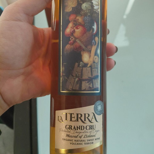 La Terra Organic Moschato Lemnos Sweet Wine 2 Bottles 500ml New