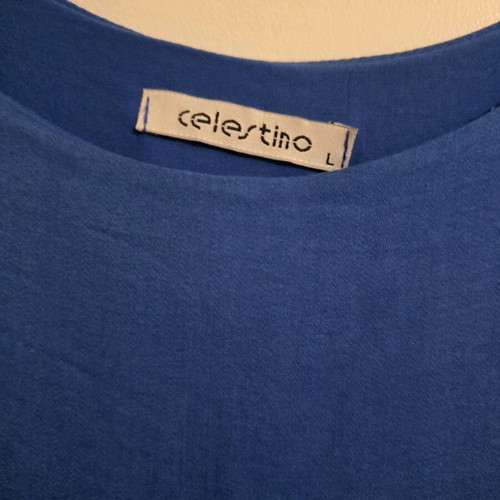 Celestino viscose dress large blue royal new with special design