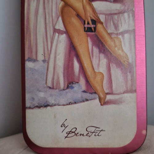 Benefit Bathina body balm like new with iridescence in metal box