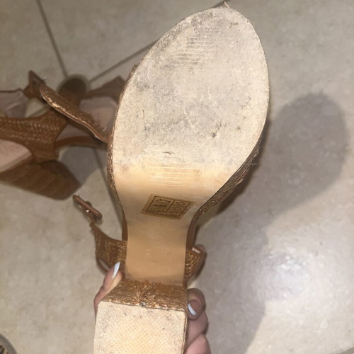 Sandals used, all given together, size 37, multicolor