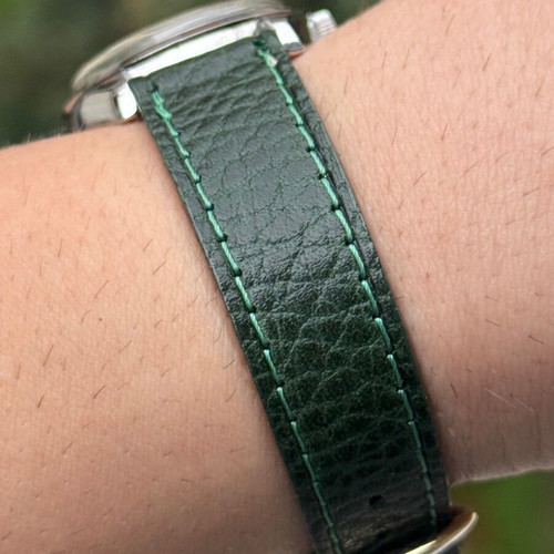 Seiko SportsMan Winding Watch 1966 like new, green and silver