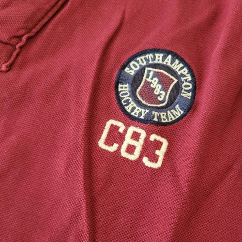 Colin's polo shirt used, burgundy red, size L