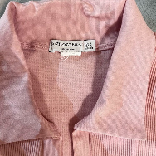 Stradivarius pink top like new size L
