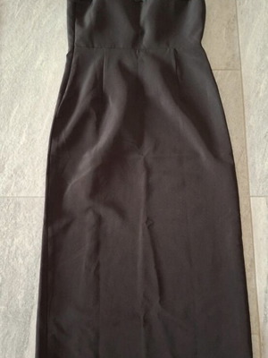 Midi dress with slit like new, black, size S
