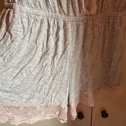 Summer romper new, gray and pink, size M