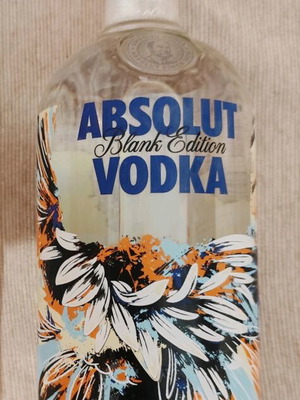 Absolut Blank Edition Vodka sealed collectible