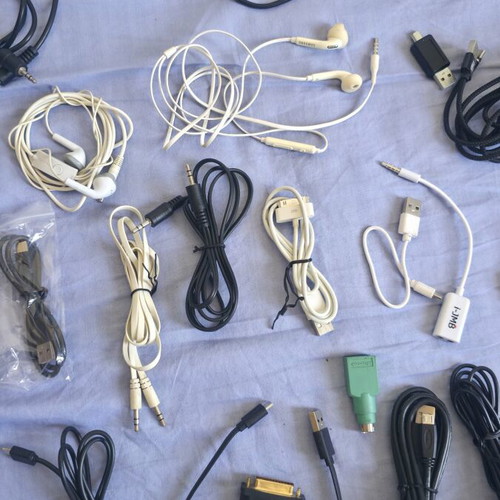 Various charging cables and accessories