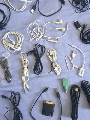 Various charging cables and accessories