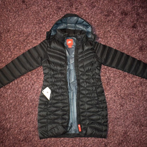 Nike Down 700 fill Puffer Long Parka used, size M, black