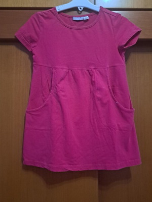 Pepperts pink long blouse like new for ages 5-7