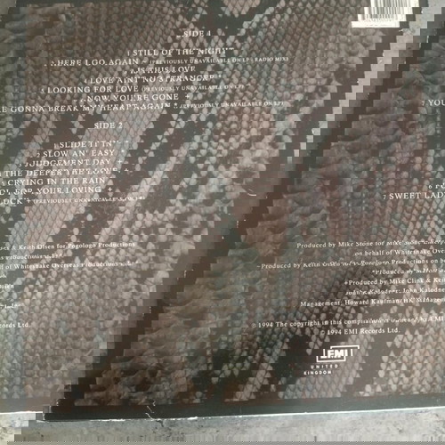 Whitesnake Greatest Hits βινύλιο μεταχειρισμένο, UK 1994, rock