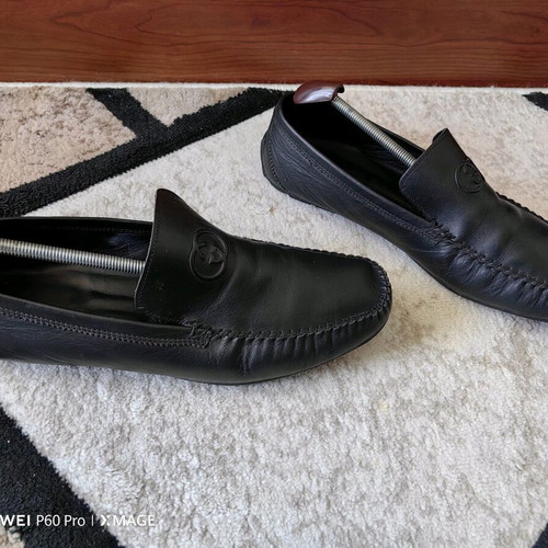 Gucci vintage loafers used, size 44, black