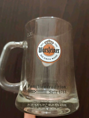Ποτήρι μπύρας Warsteiner 330ml καινούργιο