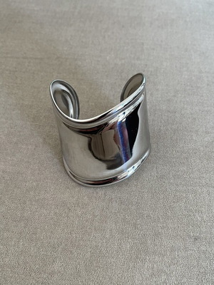 Wide stainless steel cuff bracelet, like new