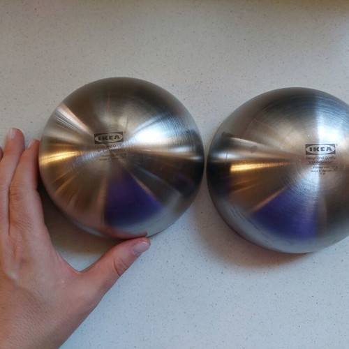 Small inox bowls Ikea like new
