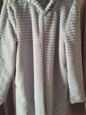 Faux Fur Jacket new, gray, size M