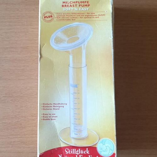 NUK Soft 'N Easy Manual Breast Pump 90ml like new