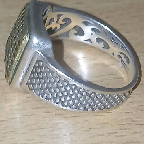 Hillas ring silver 925 with zircon, like new