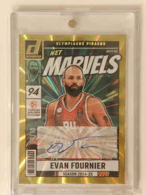 Evan Fournier Net Marvels Gold Card new