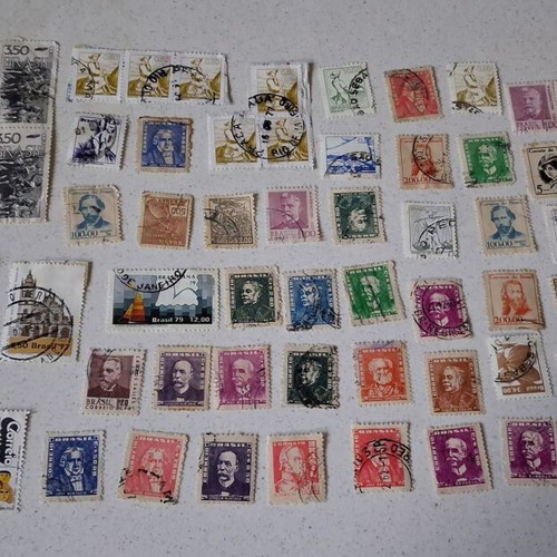 Γραμματόσημα Βραζιλίας μεταχειρισμένα, vintage συλλογή 67 τεμαχίων