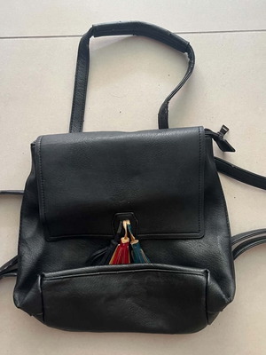 Leather Boho Bag with Fringes used