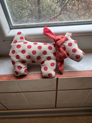 Fabric dog doll new decorative item