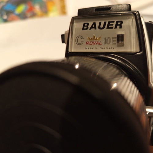 Super-8 Bauer Royal 10E film camera used, vintage collectible