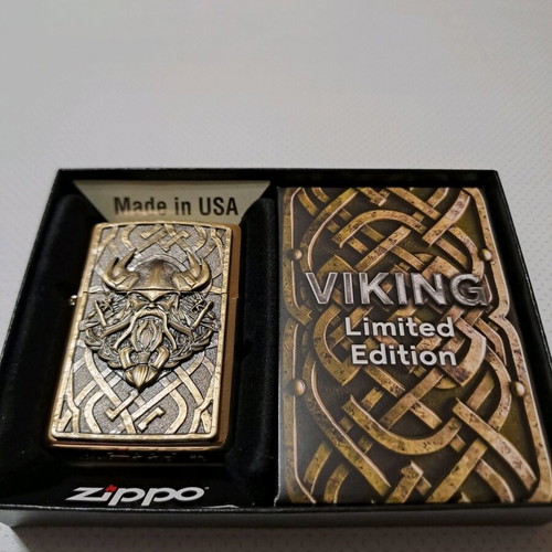 Zippo Viking Limited Edition lighter new, collectible brass design