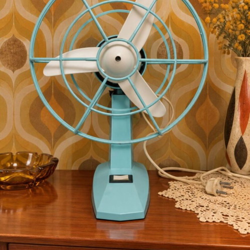 Thermoplastica Space Age Fan model TG64 like new, vintage 1960