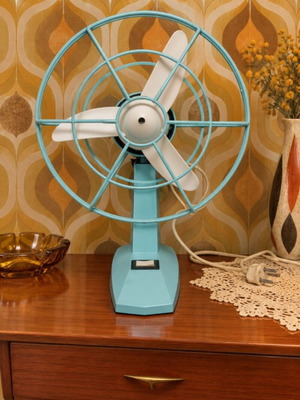 Thermoplastica Space Age Fan model TG64 like new, vintage 1960