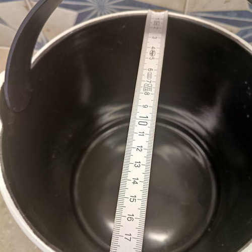 Ketel One Vodka ceramic ice bucket with iron handle