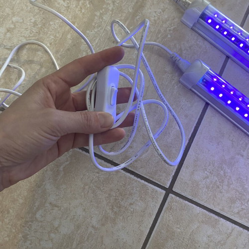 UV LED Blacklight Bars set of two used, 10W each, USB powered