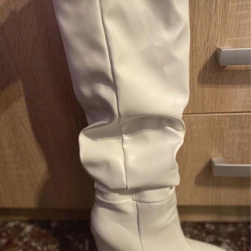Shein white high-heeled pumps size 38