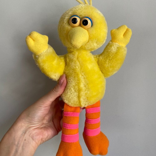 Sesame Street Big Bird plush toy vintage, used, 1990s