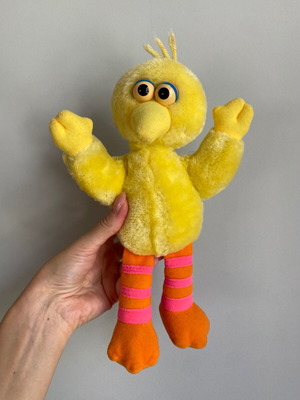 Sesame Street Big Bird plush toy vintage, used, 1990s