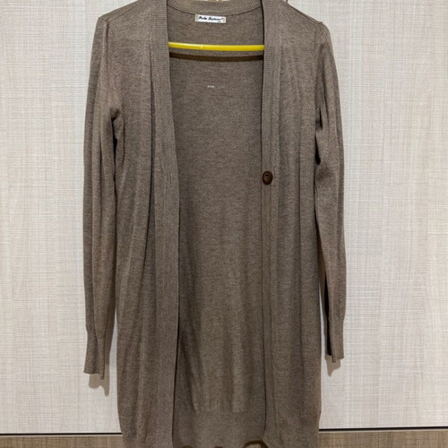 Porta Fortuna long cardigan S/M like new, beige brown