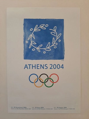 Athens 2004 Olympic Games poster new with original tube